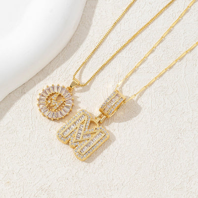 Diamond 26 English Letter Necklace