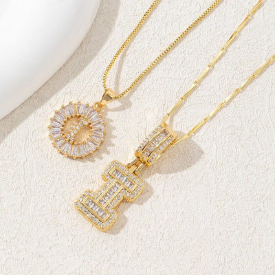 Diamond 26 English Letter Necklace