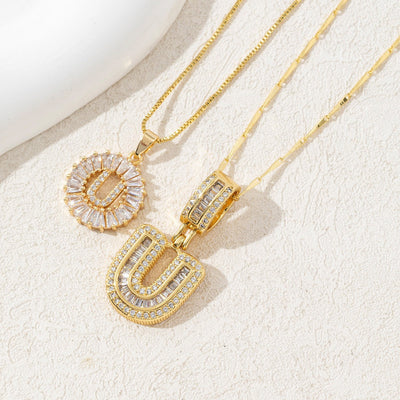 Diamond 26 English Letter Necklace