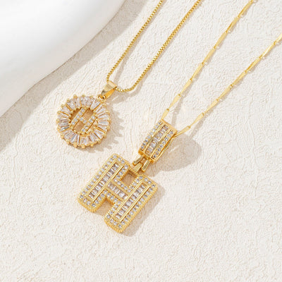 Diamond 26 English Letter Necklace