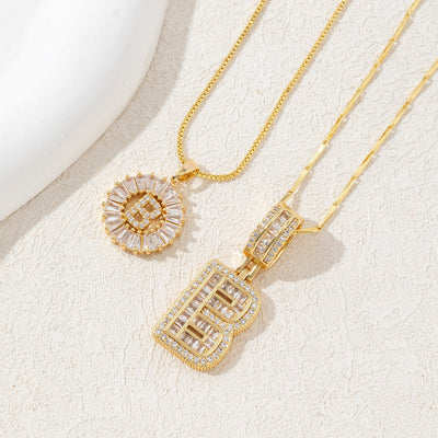 Diamond 26 English Letter Necklace