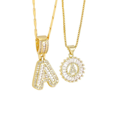 Diamond 26 English Letter Necklace