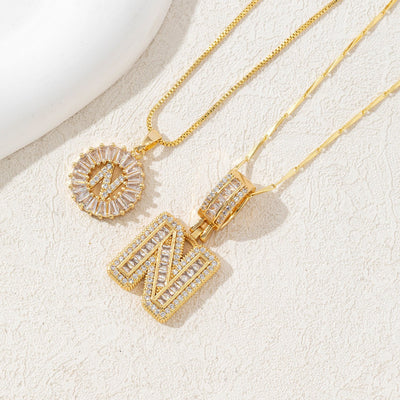 Diamond 26 English Letter Necklace
