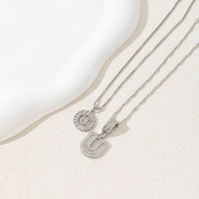 Diamond 26 English Letter Necklace
