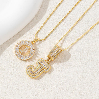 Diamond 26 English Letter Necklace