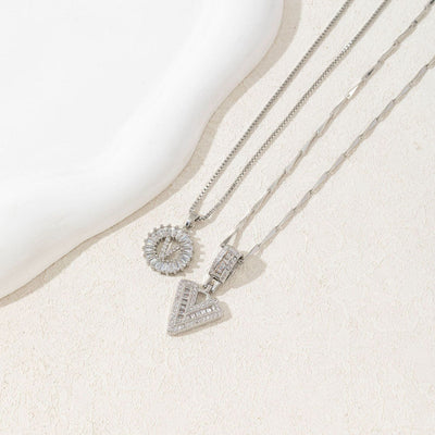 Diamond 26 English Letter Necklace