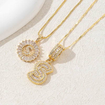 Diamond 26 English Letter Necklace