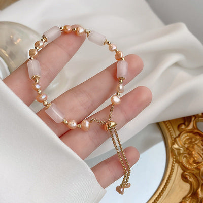 Confidence?Pearl Agate Bracelet