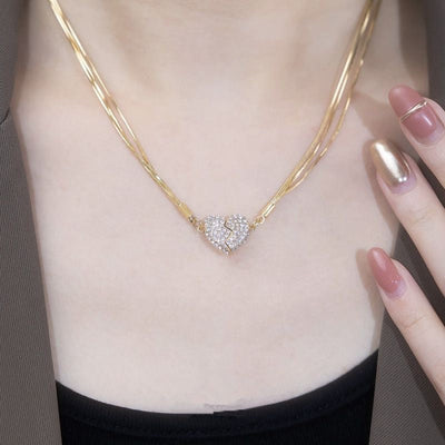 Magnetic Love Natural Stone Necklace