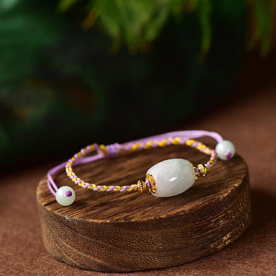 Lucky Beads • Braided Rope Bracelet