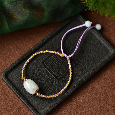 Lucky Beads • Braided Rope Bracelet