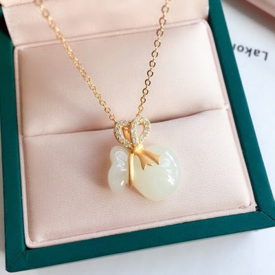Lucky bag & Agate Necklace