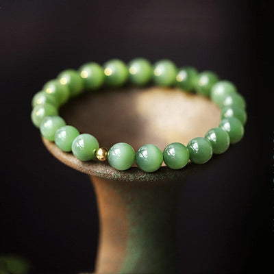 Natural Emerald Jasper Bracelet