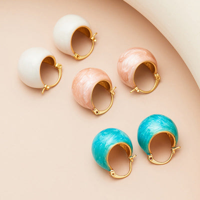 Spherical Candy Color Earrings