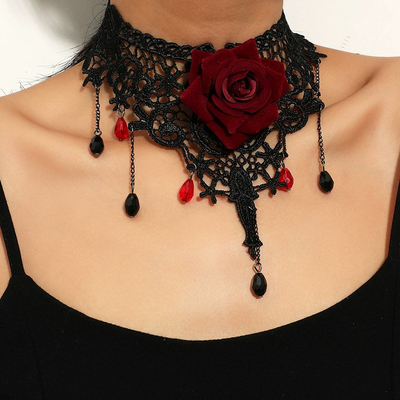 Lace Rose Necklace