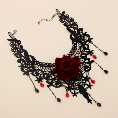 Lace Rose Necklace