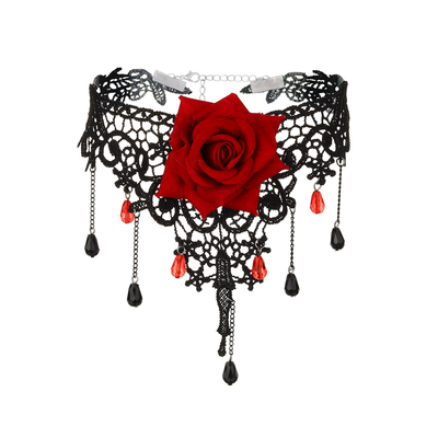 Lace Rose Necklace