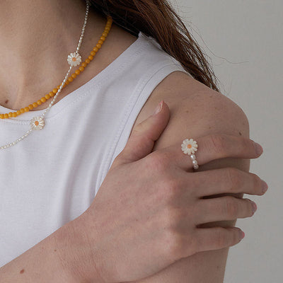 Daisy Natural Freshwater Pearl Ring