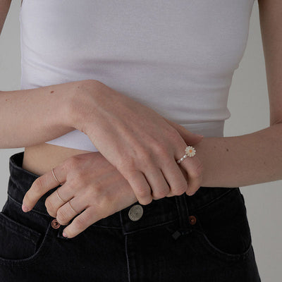 Daisy Natural Freshwater Pearl Ring