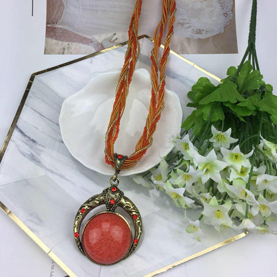 Round Hollow Sweater Chain
