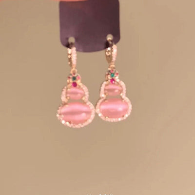 Calabash Natural Cat's Eye Necklace or Earrings