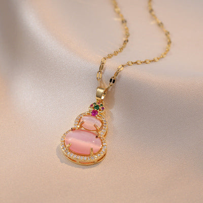 Calabash Natural Cat's Eye Necklace or Earrings