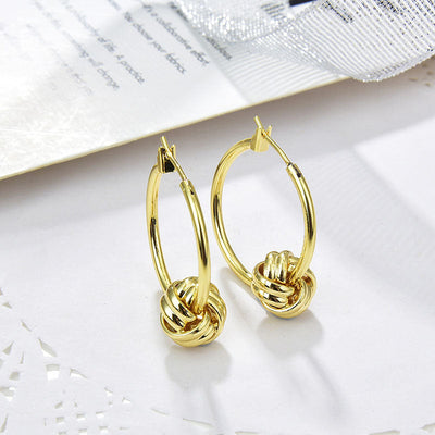 Activity twist ball earrings
