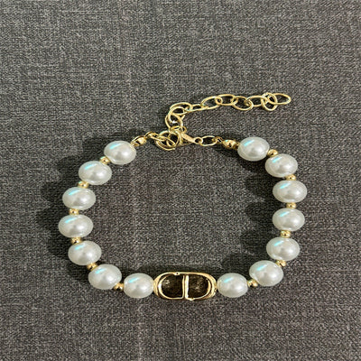 Natural freshwater pearl necklace bracelet earrings set