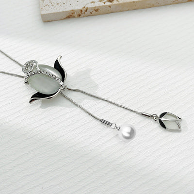 Tulip Natural Cat's Eye Necklace