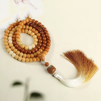 Natural agate hand-held rosary bracelet