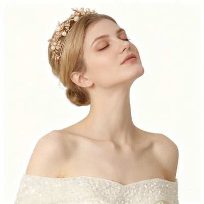 Diamond & Pearl Flower Crown