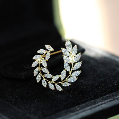 Olive Leaf Brooch