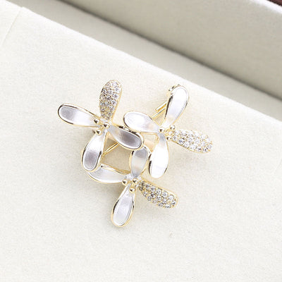 White Lilac Brooch