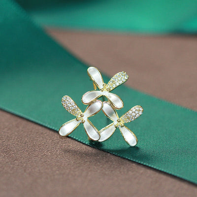 White Lilac Brooch