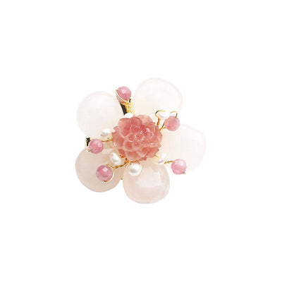 Pale pink jade flower corsage