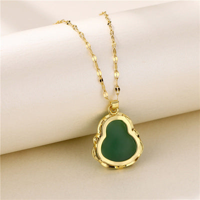 Maitreya Chalcedony Necklace