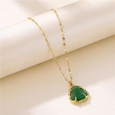 Maitreya Chalcedony Necklace