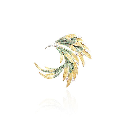 Multicolor Phoenix Brooch