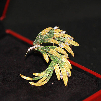Multicolor Phoenix Brooch