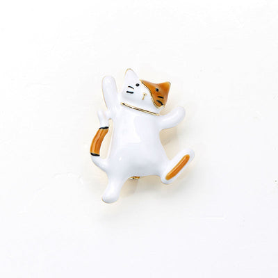 Cute kitten brooch