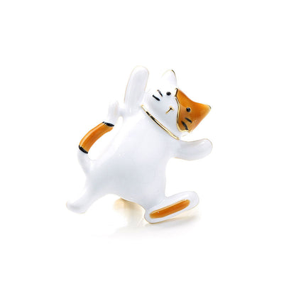 Cute kitten brooch