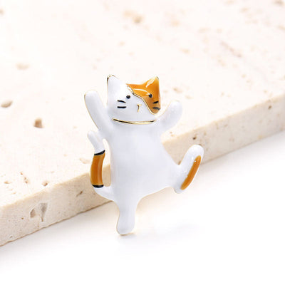 Cute kitten brooch