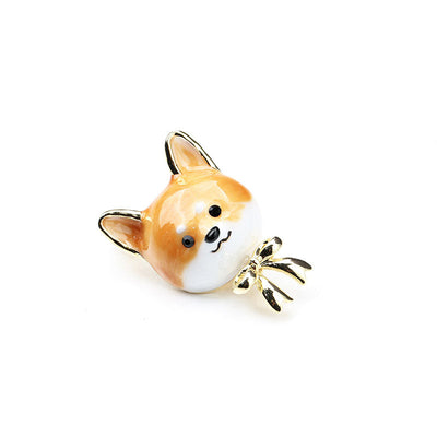 Yellow Shiba Inu Brooch