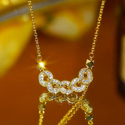 Dragon scale five emperors' coins necklace
