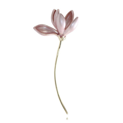 Lotus elegant plant brooch