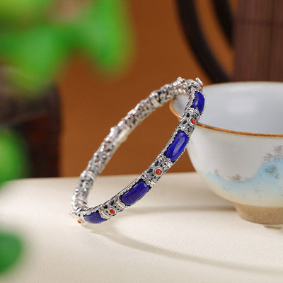 Curled Grass Pattern Hollow Vintage Bracelet