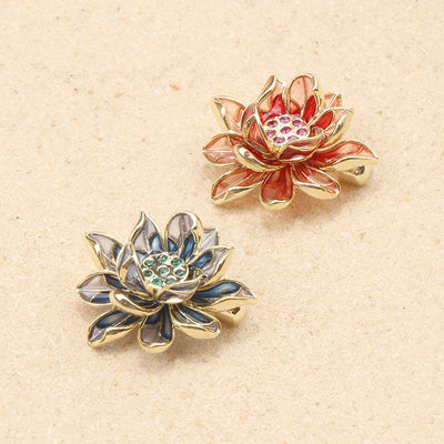 Translucent Lotus Brooch