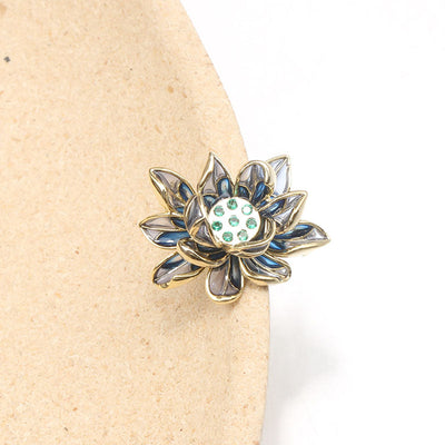 Translucent Lotus Brooch