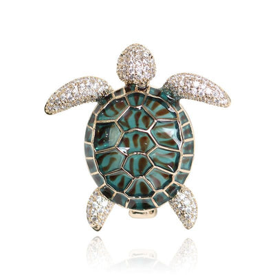 Sea turtle brooch