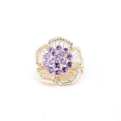 Longevity flower brooch
